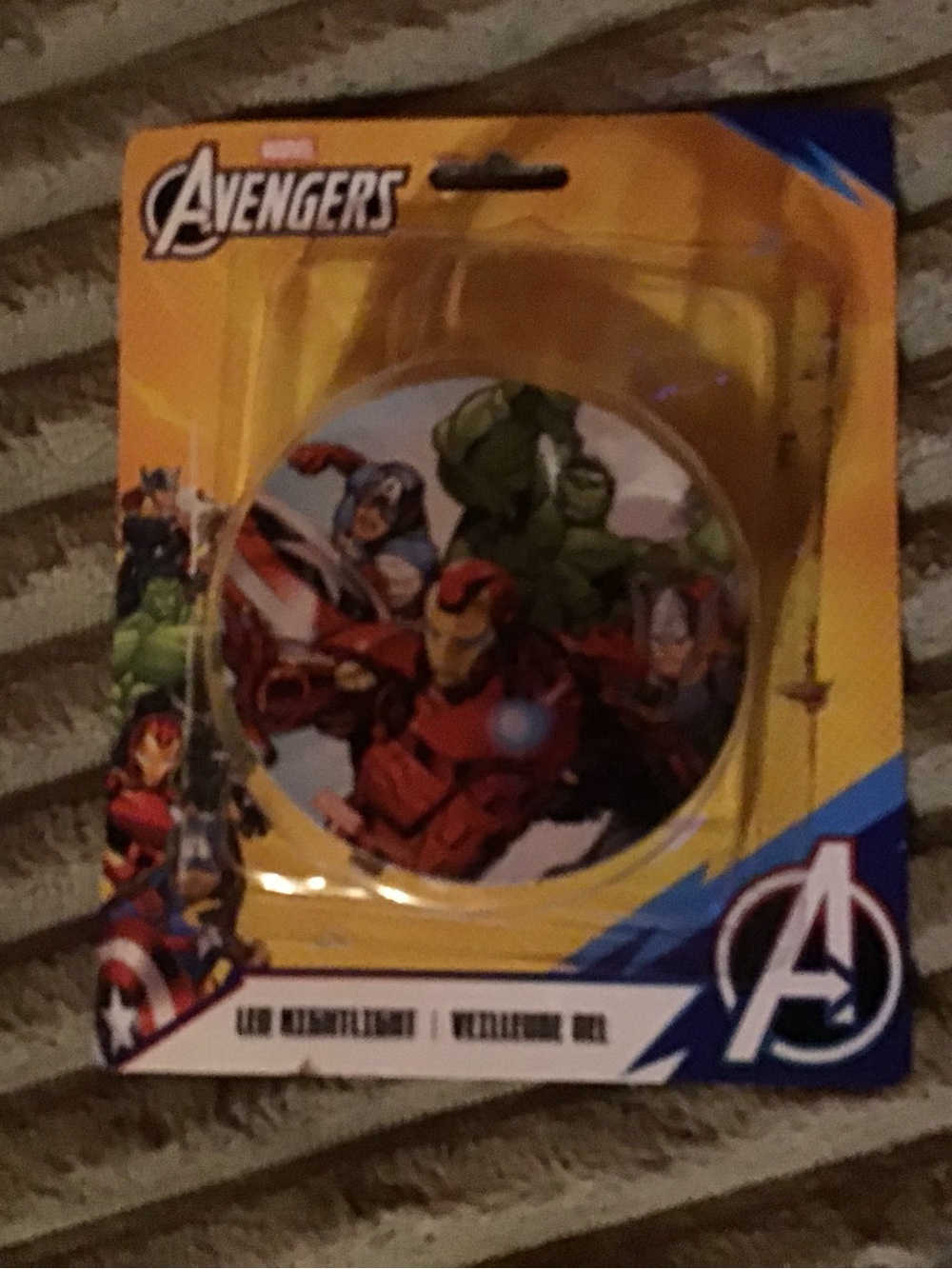 Marvel Avengers Red & Yellow LED nightlight